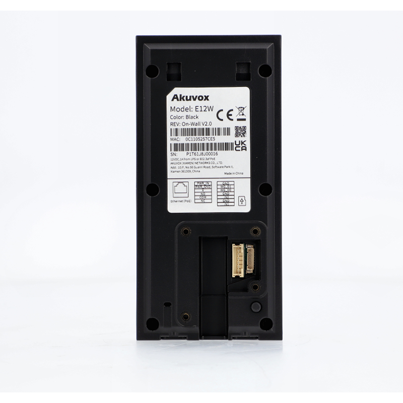 Akuvox E12W - Panel bramowy. WiFi, czytnik kart i breloków. Czarny - obrazek 5