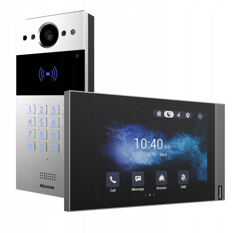Akuvox R20K (szary) i S567G (czarny) - Wideodomofon panel bramowy i monitor - obrazek 3