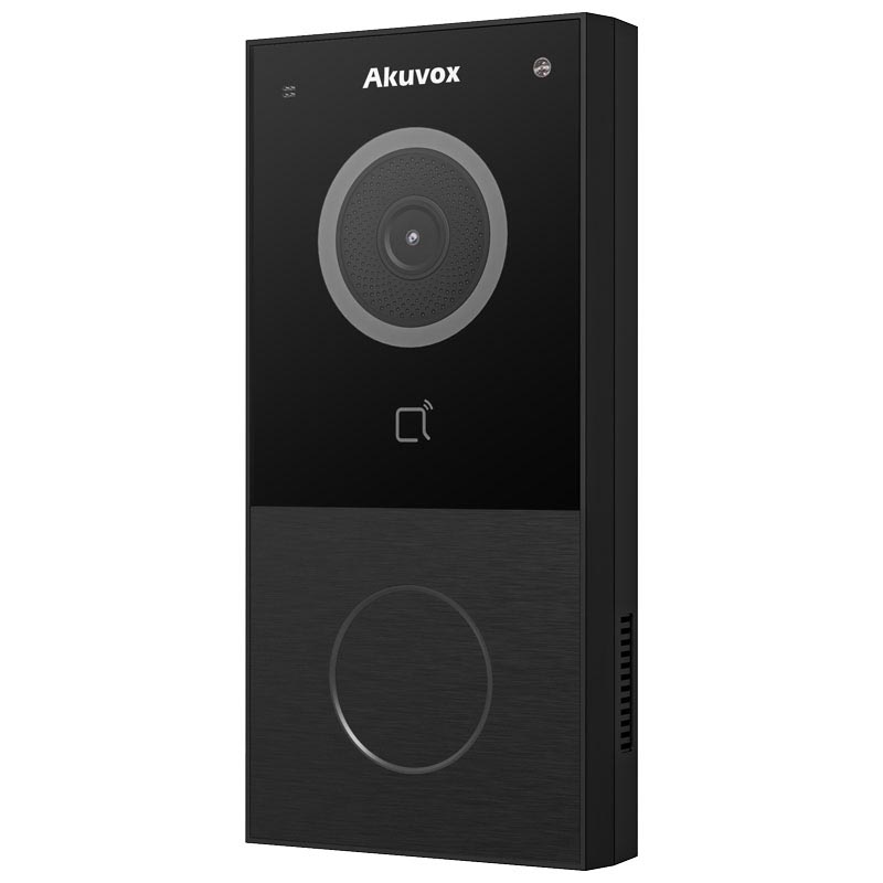 Akuvox E12W - Panel bramowy. WiFi, czytnik kart i breloków. Czarny - obrazek 3