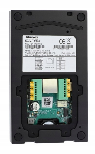 Akuvox R20A - Panel zewnętrzny (czarny) i puszka podtynkowa (czarna) - obrazek 15