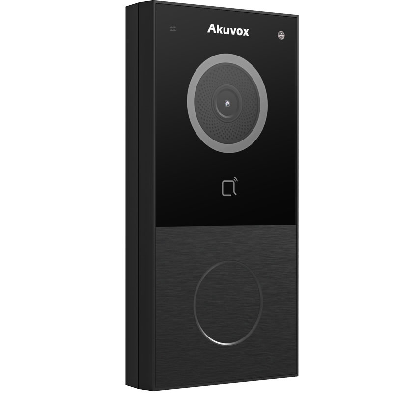 Akuvox E12W - Panel bramowy. WiFi, czytnik kart i breloków. Czarny