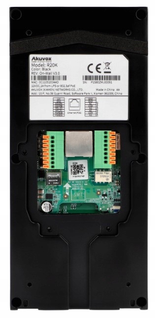 Akuvox R20K - Panel zewnętrzny jednorodzinny natynkowy Czarny - obrazek 5