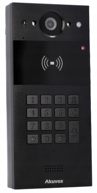Akuvox R20K - Panel zewnętrzny jednorodzinny natynkowy Czarny - obrazek 2