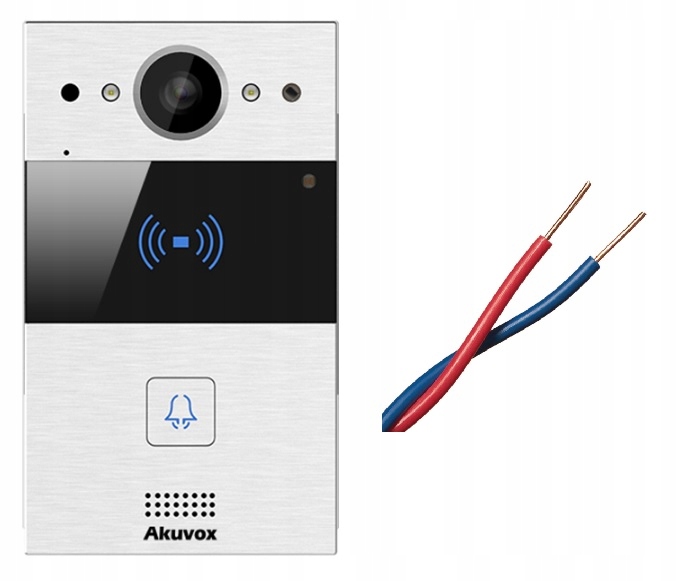 Akuvox R20A-2 - Panel zewnętrzny jednorodzinny natynkowy 2-przew. Srebrny